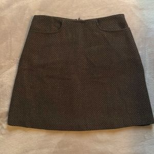 Wool Tweed Mini Skirt